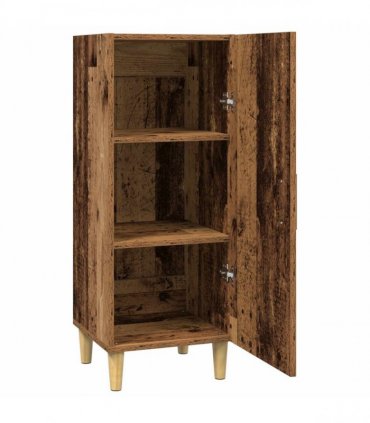 vidaXL Sideboard Old Wood 34.5 x 34 x 90 cm Engineered Wood