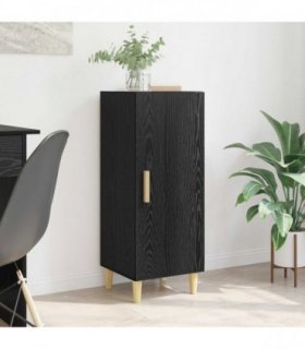 vidaXL Sideboard Black Oak 34.5 x 34 x 90 cm Engineered Wood