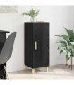 vidaXL Sideboard Black Oak 34.5 x 34 x 90 cm Engineered Wood