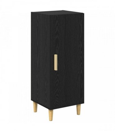 vidaXL Sideboard Black Oak 34.5 x 34 x 90 cm Engineered Wood