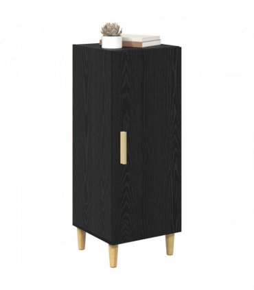 vidaXL Sideboard Black Oak 34.5 x 34 x 90 cm Engineered Wood
