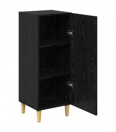 vidaXL Sideboard Black Oak 34.5 x 34 x 90 cm Engineered Wood