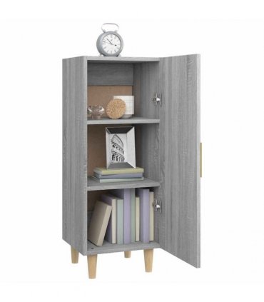 vidaXL Sideboard Grey Sonoma 34.5x34x90 cm Engineered Wood