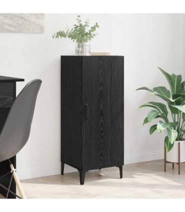 vidaXL Sideboard Black Oak 34.5 x 34 x 90 cm Engineered Wood — V0672031603