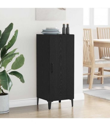 vidaXL Sideboard Black Oak 34.5 x 34 x 90 cm Engineered Wood — V0672031603