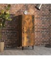 vidaXL Sideboard Smoked Oak 34.5x34x90 cm Engineered Wood