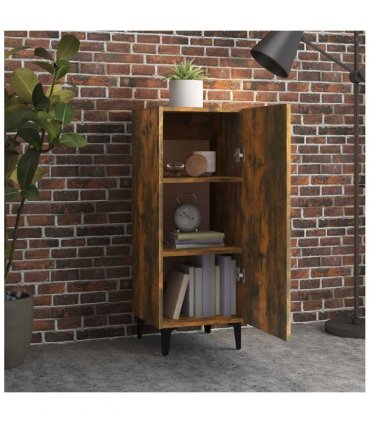 vidaXL Sideboard Smoked Oak 34.5x34x90 cm Engineered Wood