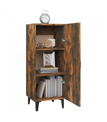 vidaXL Sideboard Smoked Oak 34.5x34x90 cm Engineered Wood
