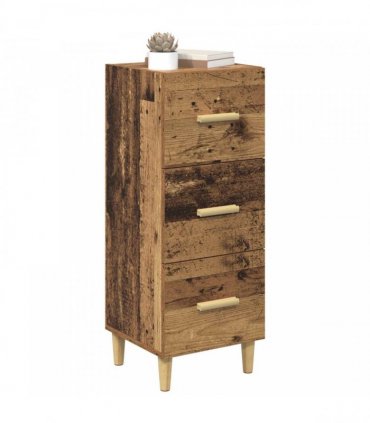 vidaXL Sideboard Old wood 34.5 x 34 x 90 cm Engineered wood — V0672031609