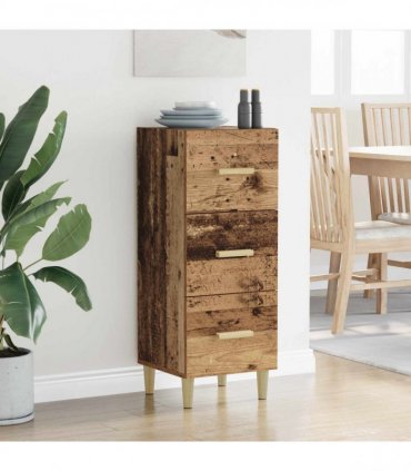 vidaXL Sideboard Old wood 34.5 x 34 x 90 cm Engineered wood — V0672031609