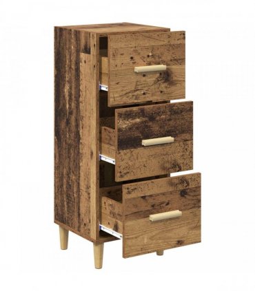 vidaXL Sideboard Old wood 34.5 x 34 x 90 cm Engineered wood — V0672031609