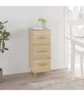 vidaXL Sideboard Sonoma Oak 34.5x34x90 cm Engineered Wood — V0672031610