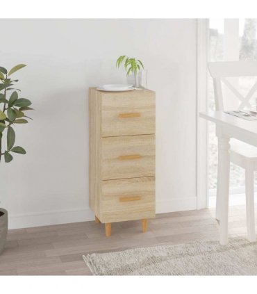 vidaXL Sideboard Sonoma Oak 34.5x34x90 cm Engineered Wood — V0672031610