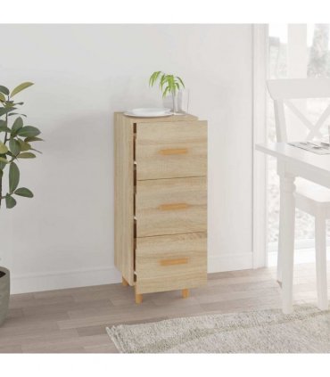 vidaXL Sideboard Sonoma Oak 34.5x34x90 cm Engineered Wood — V0672031610