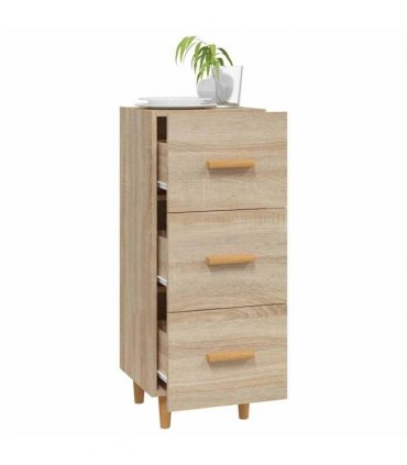 vidaXL Sideboard Sonoma Oak 34.5x34x90 cm Engineered Wood — V0672031610