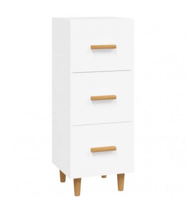 vidaXL Sideboard White 34.5x34x90 cm Engineered Wood — V0672031613