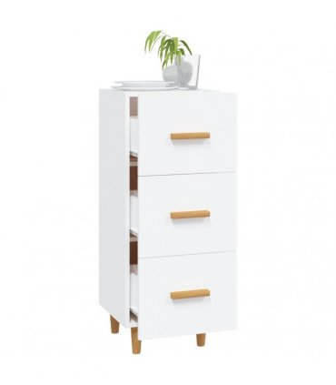vidaXL Sideboard White 34.5x34x90 cm Engineered Wood — V0672031613