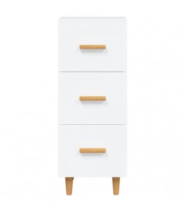 vidaXL Sideboard White 34.5x34x90 cm Engineered Wood — V0672031613