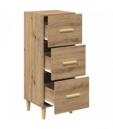 vidaXL Sideboard Artisan oak 34.5 x 34 x 90 cm Engineered wood — V0672031616