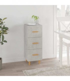 vidaXL Sideboard Concrete Grey 34.5x34x90 cm Engineered Wood — V0672031617