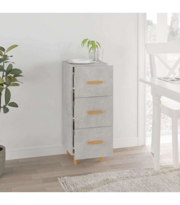vidaXL Sideboard Concrete Grey 34.5x34x90 cm Engineered Wood — V0672031617