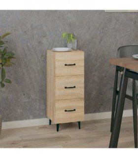 vidaXL Sideboard Sonoma Oak 34.5x34x90 cm Engineered Wood — V0672031618