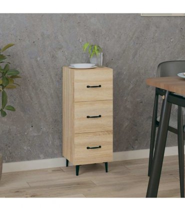 vidaXL Sideboard Sonoma Oak 34.5x34x90 cm Engineered Wood — V0672031618