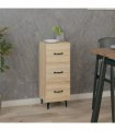 vidaXL Sideboard Sonoma Oak 34.5x34x90 cm Engineered Wood — V0672031618