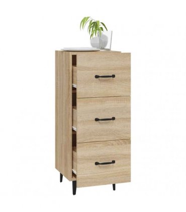vidaXL Sideboard Sonoma Oak 34.5x34x90 cm Engineered Wood — V0672031618