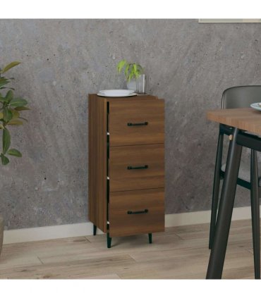 vidaXL Sideboard Brown oak 34.5x34x90 cm Engineered Wood
