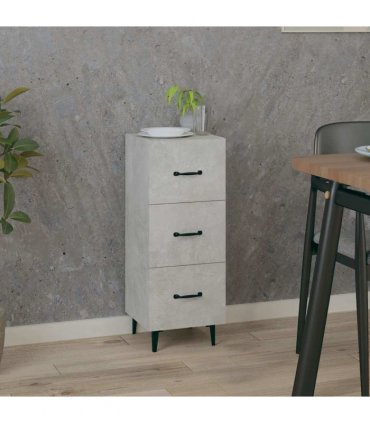 vidaXL Sideboard Concrete Grey 34.5x34x90 cm Engineered Wood — V0672031620