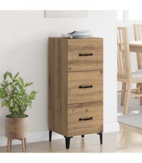 vidaXL Sideboard Artisan Oak 34.5 x 34 x 90 cm Engineered Wood — V0672031622