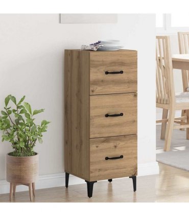 vidaXL Sideboard Artisan Oak 34.5 x 34 x 90 cm Engineered Wood — V0672031622