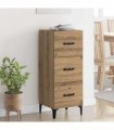 vidaXL Sideboard Artisan Oak 34.5 x 34 x 90 cm Engineered Wood — V0672031622