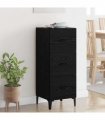 vidaXL Sideboard Black Oak 34.5 x 34 x 90 cm Engineered Wood — V0672031623