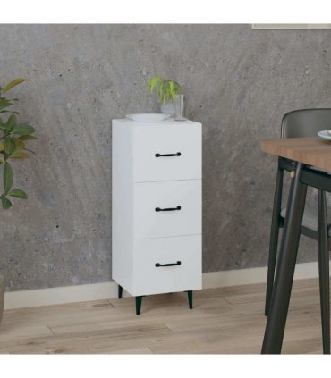 vidaXL Sideboard White 34.5x34x90 cm Engineered Wood — V0672031624