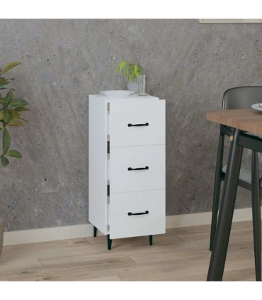 vidaXL Sideboard White 34.5x34x90 cm Engineered Wood — V0672031624