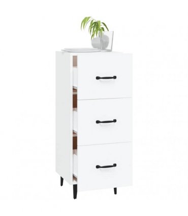 vidaXL Sideboard White 34.5x34x90 cm Engineered Wood — V0672031624