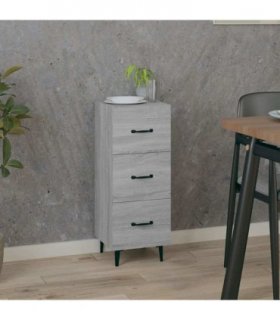 vidaXL Sideboard Grey Sonoma 34.5x34x90 cm Engineered Wood — V0672031625