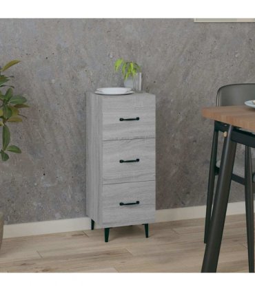 vidaXL Sideboard Grey Sonoma 34.5x34x90 cm Engineered Wood — V0672031625