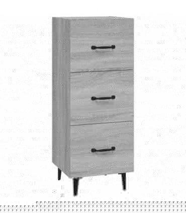 vidaXL Sideboard Grey Sonoma 34.5x34x90 cm Engineered Wood — V0672031625