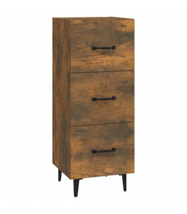 vidaXL Sideboard Smoked Oak 34.5x34x90 cm Engineered Wood — V0672031626