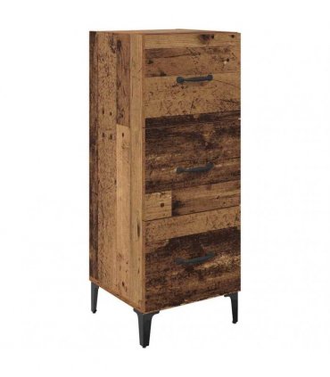 vidaXL Sideboard Old Wood 34.5 x 34 x 90 cm Engineered Wood — V0672031627