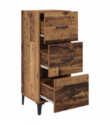 vidaXL Sideboard Old Wood 34.5 x 34 x 90 cm Engineered Wood — V0672031627