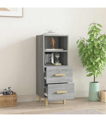 vidaXL Sideboard Grey Sonoma 34.5x34x90 cm Engineered Wood — V0672031628