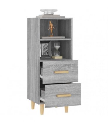 vidaXL Sideboard Grey Sonoma 34.5x34x90 cm Engineered Wood — V0672031628
