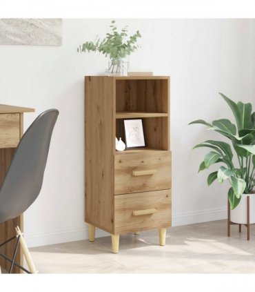 vidaXL Sideboard Artisan oak 34 x 34.5 x 90 cm Engineered wood