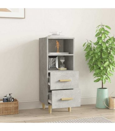 vidaXL Sideboard Concrete Grey 34.5x34x90 cm Engineered Wood — V0672031633