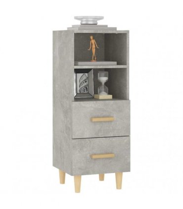 vidaXL Sideboard Concrete Grey 34.5x34x90 cm Engineered Wood — V0672031633