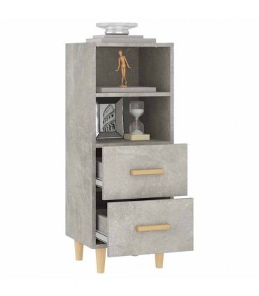 vidaXL Sideboard Concrete Grey 34.5x34x90 cm Engineered Wood — V0672031633